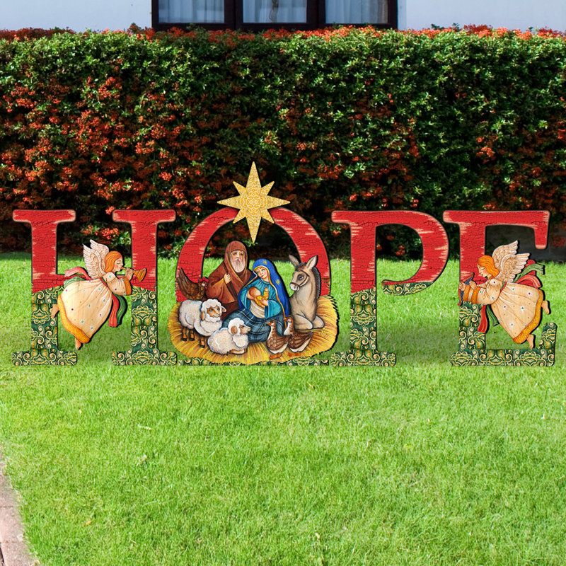 The Holiday Aisle Hope Nativity Yard Lawn Art Wayfair